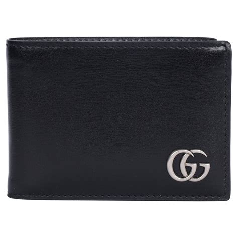 leather bifold gucci wallet|Gucci marmont leather wallet.